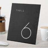 Registerkarte "Modern Minimalistisch Black and Whi Sockelschild (In Situ)