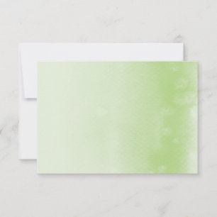 REGISTERKARTE :: ombre aquarell apfelgrün Einladung