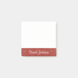 Registerkarte "personalisiert" mit Name Post-it Klebezettel