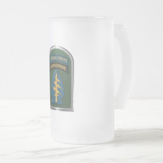 Registerkarte "Spezialstreitkräfte" und Patch-Gesc Mattglas Bierglas (VorderseiteRechts)