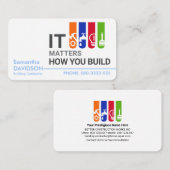 Registerkarte "Stylish Handyman Tools" Visitenkarte (Vorne/Hinten)