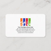 Registerkarte "Stylish Handyman Tools" Visitenkarte (Rückseite)