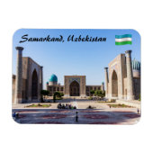 Registerplatz bei Sonnenuntergang - Samarkand, Usb Magnet (Horizontal)
