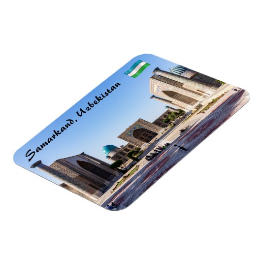 Registerplatz bei Sonnenuntergang - Samarkand, Usb Magnet (Linke Seite)