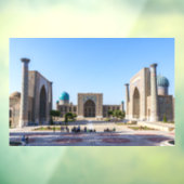 Registerplatz - Samarkand, Usbekistan, Asien Fensteraufkleber (Blatt 3)