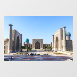 Registerplatz - Samarkand, Usbekistan, Asien Fensteraufkleber