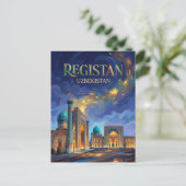 Registhan-Platz Usbekistan Postkarte (Stehend Vorderseite)
