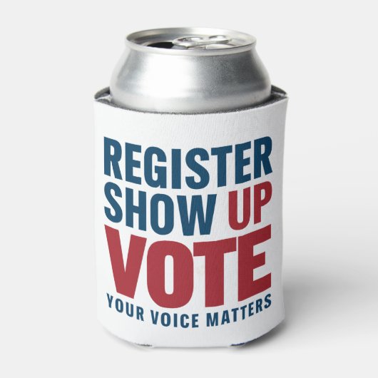 Registrieren Sie die Abstimmung anzeigen Ihre Stim Dosenkühler (Kanne Vorderseite)