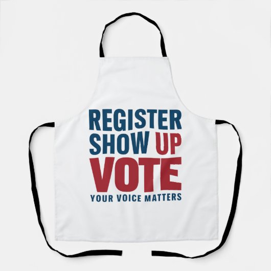 Registrieren Sie die Abstimmung anzeigen Ihre Stim Schürze (Vorderseite)