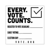 Registrieren Sie sich bei der Abstimmung über die Gummistempel (Prägung)