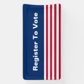 Registrieren Sie sich für die Wahl von Patriotic R Banner (Vertikal)
