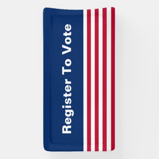 Registrieren Sie sich für die Wahl von Patriotic R Banner (Vertikal)