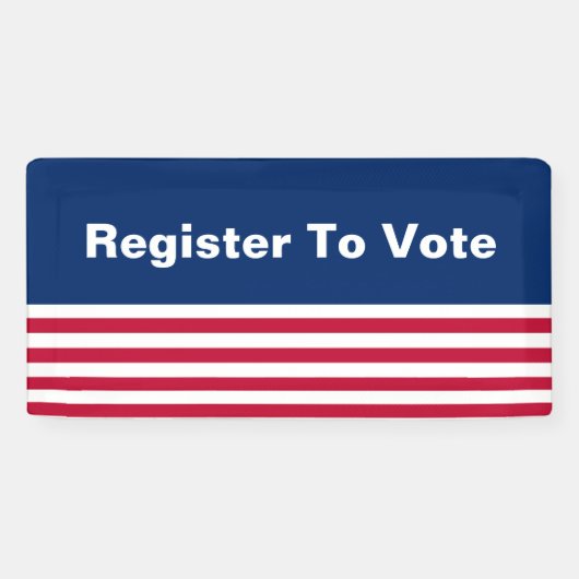 Registrieren Sie sich für die Wahl von Patriotic R Banner (Horizontal)