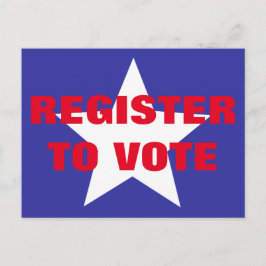 Registrieren Sie sich für Red White und Blue One S Postkarte