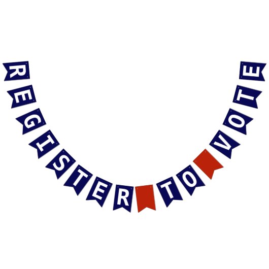 Registrieren Sie sich zur Abstimmung von Red White Wimpelkette (Alle)