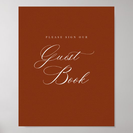 Registrieren Sie unser Gästebuch Empfang Table Sig (Vorne)