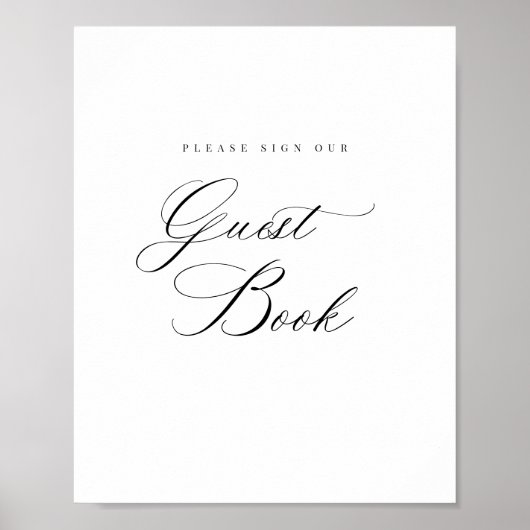 Registrieren Sie unser Gästebuch Empfang Table Sig (Vorne)