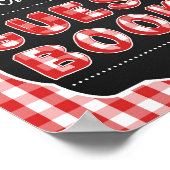 Registrieren Sie unser Gästebuchsign #2 - Red Baby Poster (Ecke)