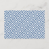 Registriernummer Chinoiserie Navy Blue Pink Polter Begleitkarte (Rückseite)