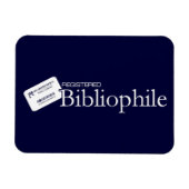 Registriert Bibliophile Magnet (Horizontal)