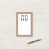 Registriert Dietitian RD Cheetah Print Typografy Post-it Klebezettel (Auf Schreibtisch)