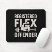 Registriert Flex Offender Funny Gym Workout Bodybu Mousepad (Mit Mouse)