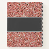 Registriert Krankenpflege Medical Rose Gold Glitze Notizblock (Rückseite)
