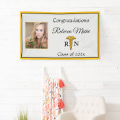 Registriert Krankenpfleger Abschluss Caduceus Bann Banner (Insitu)