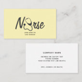 Registriert Krankenpflegerstethoskop Visitenkarte (Vorne/Hinten)