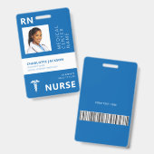 Registriert Krankenschwester RN Foto ID Ausweis (Vorder- & Rückseite)