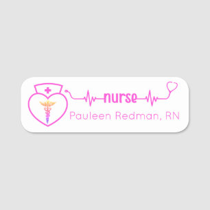 Registriert Krankenschwester RN Name Klasse Pink M Namensschild
