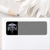 Registriert Krankenschwester RN Silver Caduceus au (Insitu)