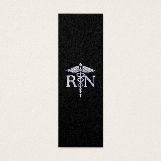 Registriert Krankenschwester RN Silver Caduceus au (Vorderseite)