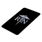 Registriert Krankenschwester RN Silver Caduceus au Magnet (Linke Seite)