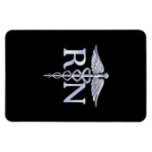 Registriert Krankenschwester RN Silver Caduceus au Magnet (Horizontal)