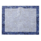 Registriert Krankenschwester RN Silver Caduceus au Notizblock (Vorderseite)