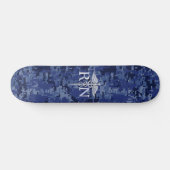 Registriert Krankenschwester RN Silver Caduceus au Skateboard (Horizontal)