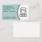 Registriert Krankenversicherer-Visitenkarten Visitenkarte (Vorne/Hinten)