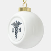 Registriert Krankenzeichen Keramik Kugel-Ornament (Rechts)
