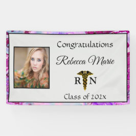 Registriert Nurse Abschluss Caduceus Banner