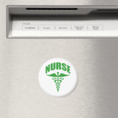 Registriert Nurse Caduceus Green Magnet (In Situ (Geschirrspüler))