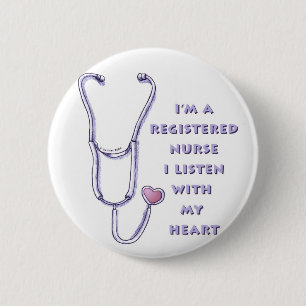 Registriert Nurse Heart Button