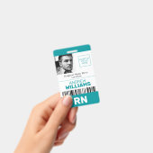 Registriert Nurse ID Barcode Aquamarines Foto mit  Ausweis (Handheld)