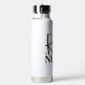 Registriert Nurse Pink Heart Stethoscope Trinkflasche (rechts)