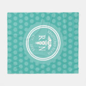 Registriert Nurse RN Caduceus Abschluss Jahr Aquam Fleecedecke (Vorderseite (Horizontal))