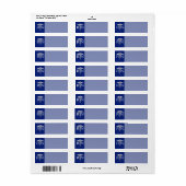 Registriert Nurse RN Caduceus auf Navy Blue (Vorne)