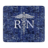 Registriert Nurse RN Caduceus auf Navy Blue Camouf