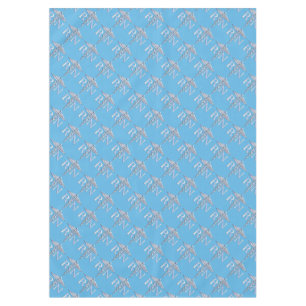 Registriert Nurse RN Caduceus auf Pastel Blue Tischdecke