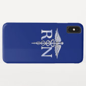 Registriert Nurse RN Caduceus Design Case-Mate iPhone Hülle (Rückseite (Horizontal))