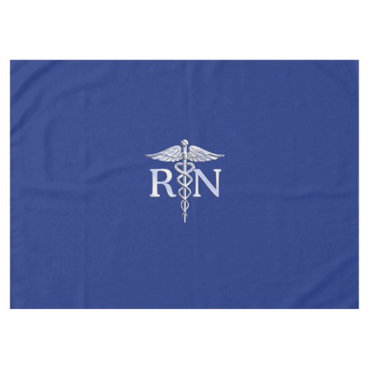 Registriert Nurse RN Caduceus Design Tischdecke (Vorderseite (Horizontal))